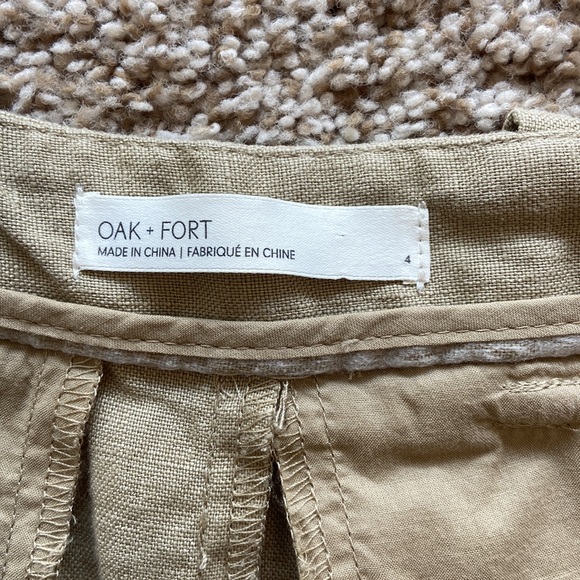 Oak + Fort linen wide leg pants size 4 - Picture 5 of 7